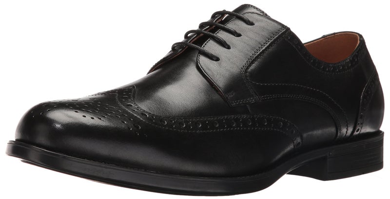 Florsheim mens Medfield Wingtip tip Oxford Dress Shoe , Black, 10.5 Wide US